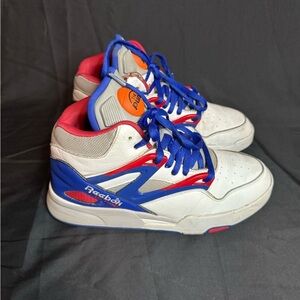 Reebok Kids Sneakers in White, Blue, and Red